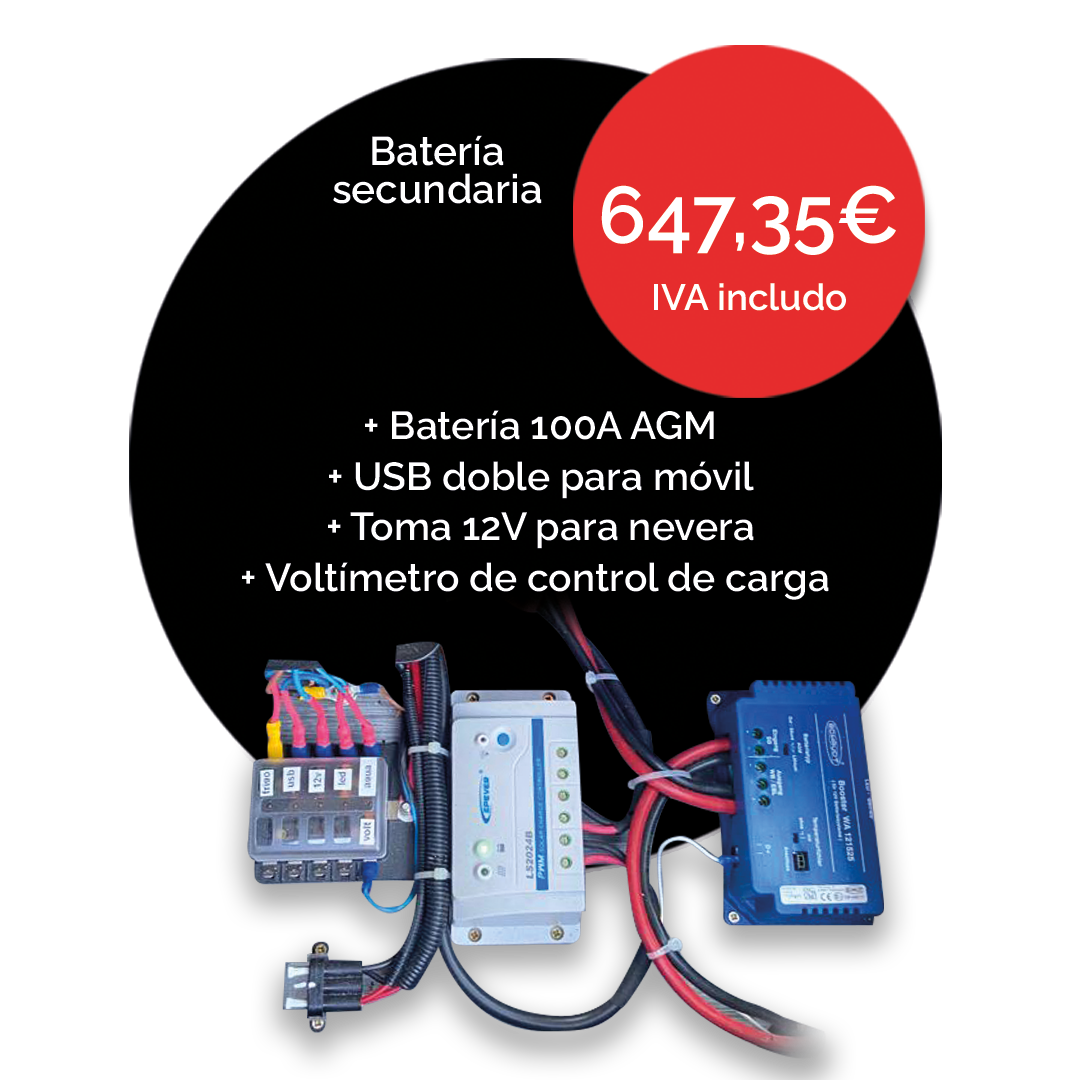 bateria secundaria furgoneta barcelona instalacion