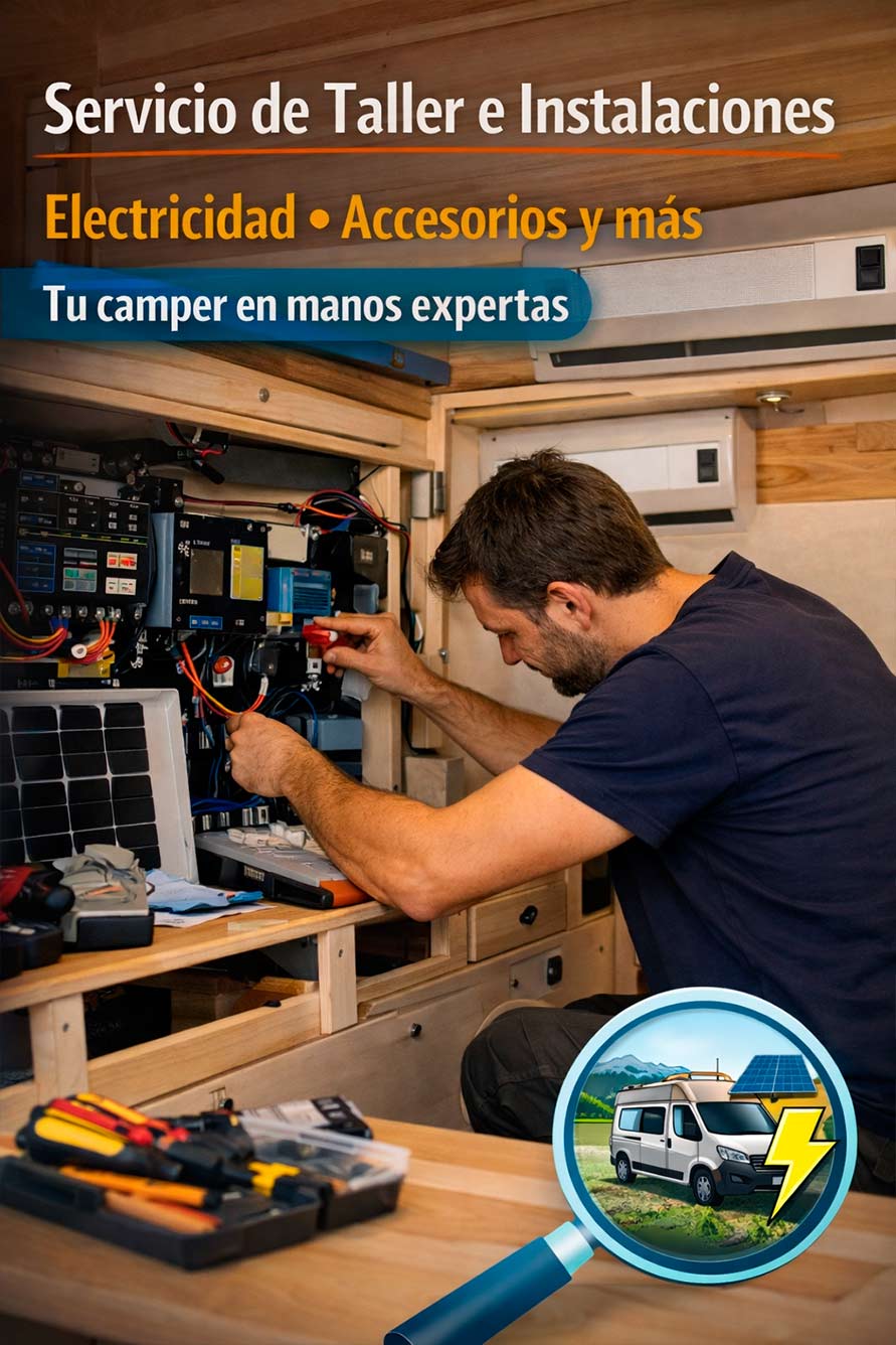 Taller especializado en Furgoneta Camperizada instalaciones Barcelona Sabadell